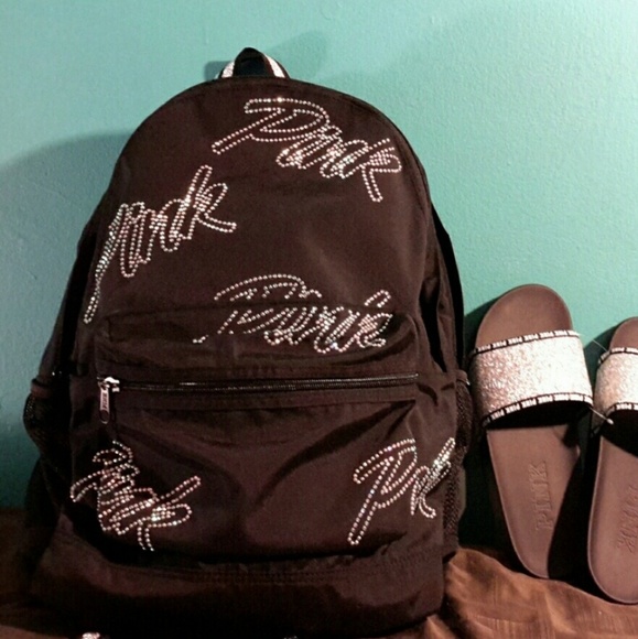 SOLD 🆕️ VS Pink Bling Campus Backpack - Picture 4 of 5